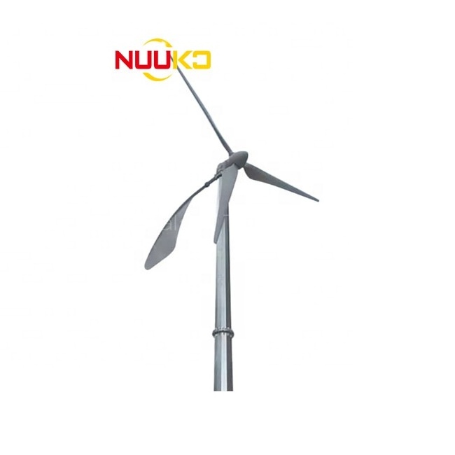 Nuuko 20kw 10kw 5kw Vertical Wind Turbine Magnetic Levitation Generator On-Off Grid Home Use 5000W Power Lead-Acid Battery Type