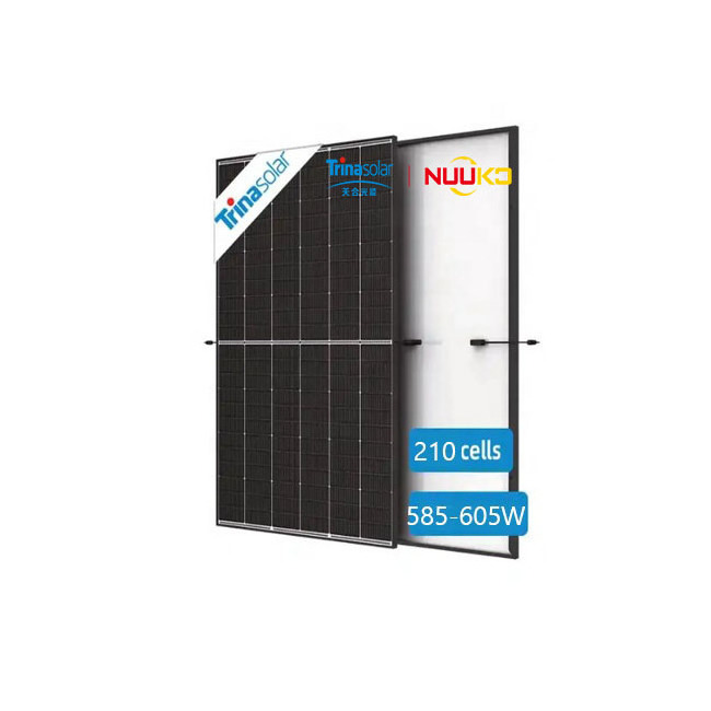 nuuko Solar Mono Half Cut 605W Europe Warehouse Stock Trina Solar Panels