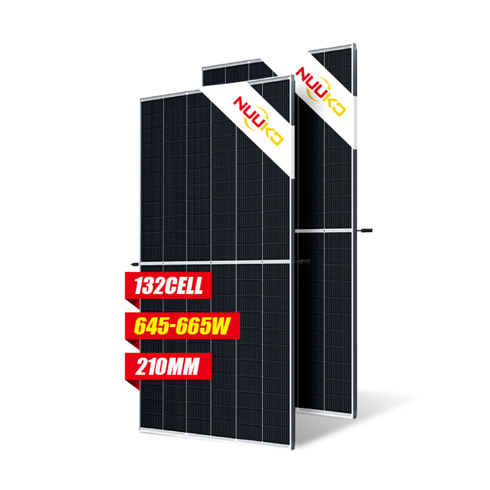 Nuuko solar power panel for houses sun power 800w pv module 400 w 500w bifacial panneaux solaire