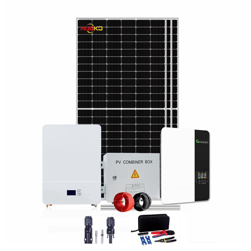 Nuuko 1kw 3kw 5kw 10kw on grid solar system golden supplier free energy generator magnet panneau solaire 5000w solar home kit