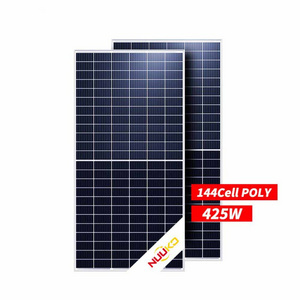 Nuuko  400W 405W 410W Poly Solar Panel For Energy Storage System Solares Costos 166mm Off Grid Solar Power System