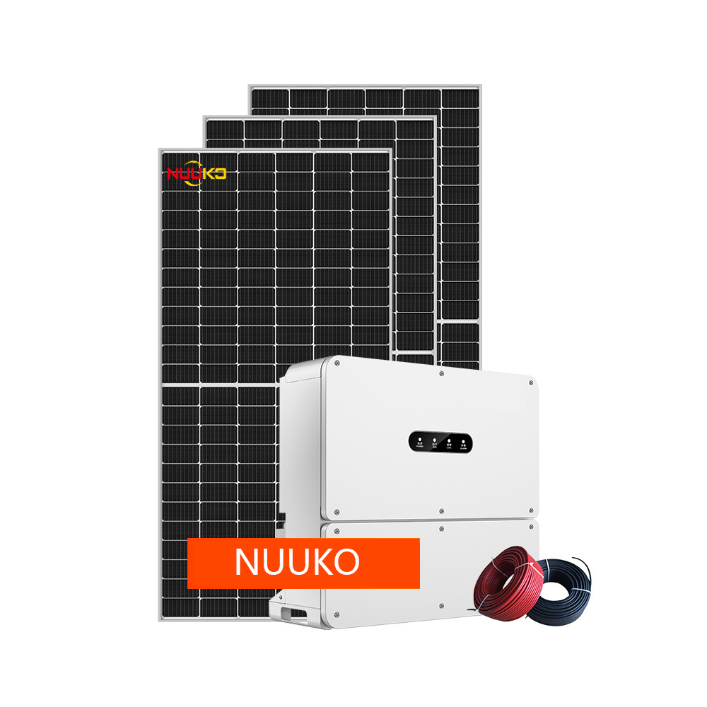 Nuuko 1kw 3kw 5kw 6kw 8kw 10kw 15kw outdoor solar panel energy system with battery portable power station solar generator 5000w