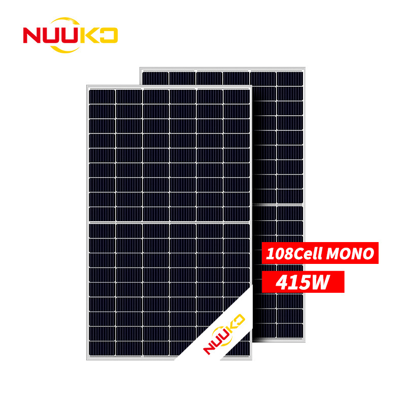 Nuuko PV Module 400W Monocrystalline Solar Panels 405W 410W Photovoltaic Panel for Home Solar System