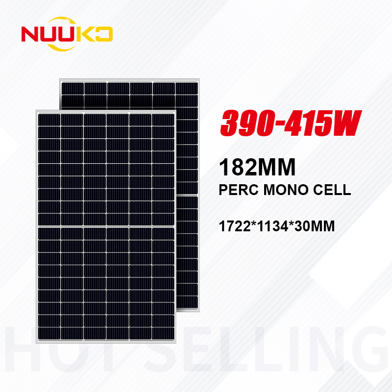 Nuuko PV Module 400W Monocrystalline Solar Panels 405W 410W Photovoltaic Panel for Home Solar System