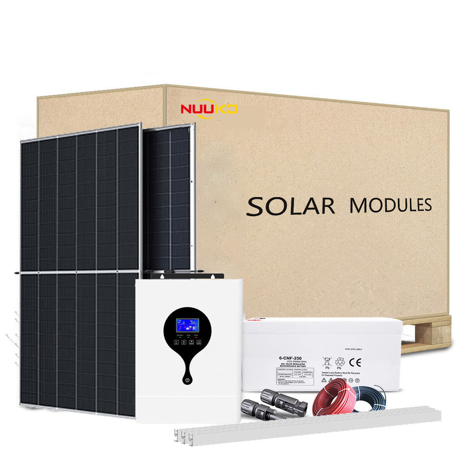 Nuuko 1kw 3kw 5kw 10kw 15kw 20kw solar panel energy commercial system Complete Kit Price of Photovoltaic  400w Solar Panel