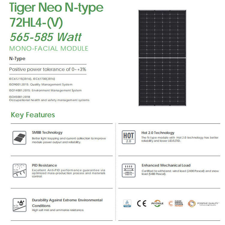 TIER 1 N Type Pv Module 610 Watt 620Watt 630W 1000W Pannello Solare Home Use Module In Solar Panel