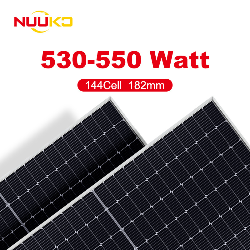 Quality Guaranteed Anodized Aluminium Alloy Frame Perc/Half Cell Solar Panels 530W-550W For Solar Power System