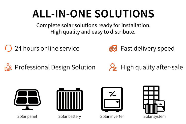 Complete Set Solar Energy System On Grid 5KW 10KW 20KW 30KW 40KW 50KW Energy Storage Solar Power System Cost