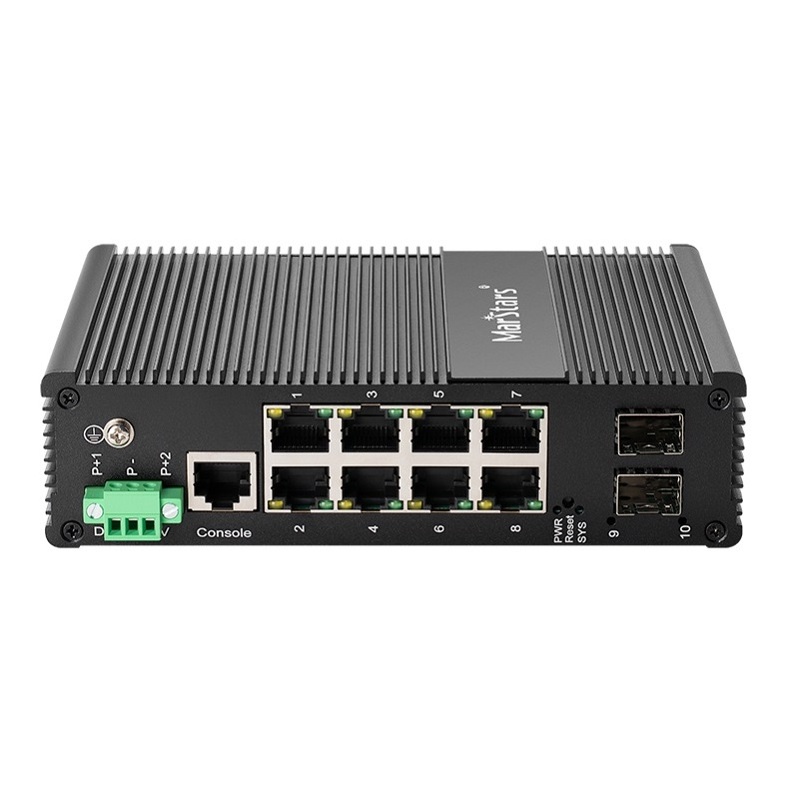 European Quality Harsh Enviroment Huawei 24 16 Watchdog Industrial Poe Switch 8 Port With Up Link 220 V