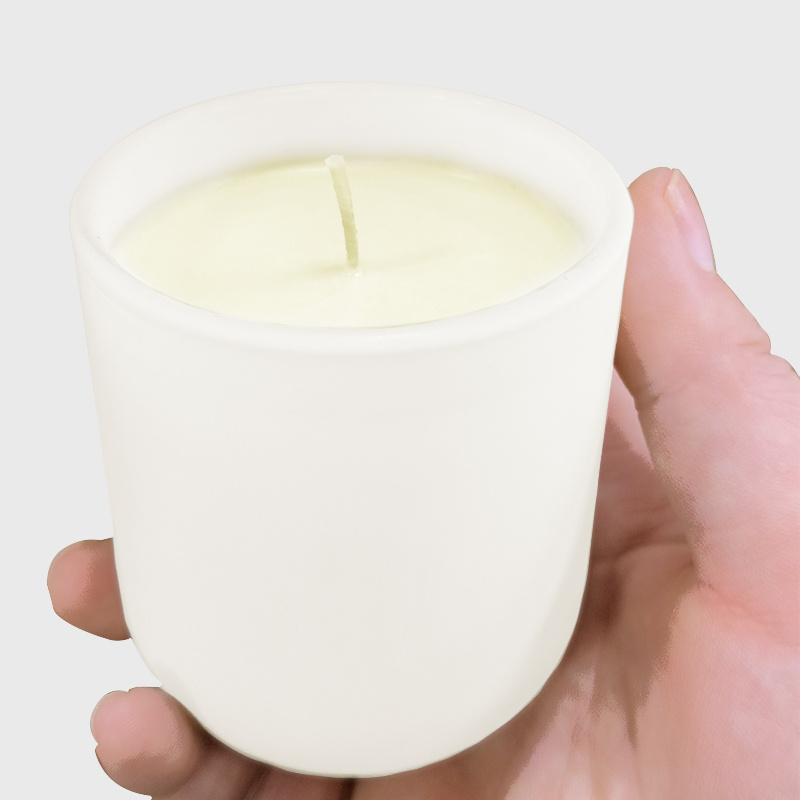 Luxury 4 OZ 6 OZ Scented Candle Home Fragrance Pink White Frosted Jar Smokeless Scented Candle