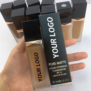 Liquid Full Coverage Long Lasting High Quality Foundation Private Label Choose Your Own Tube Matte Waterproof Makeup Foundation