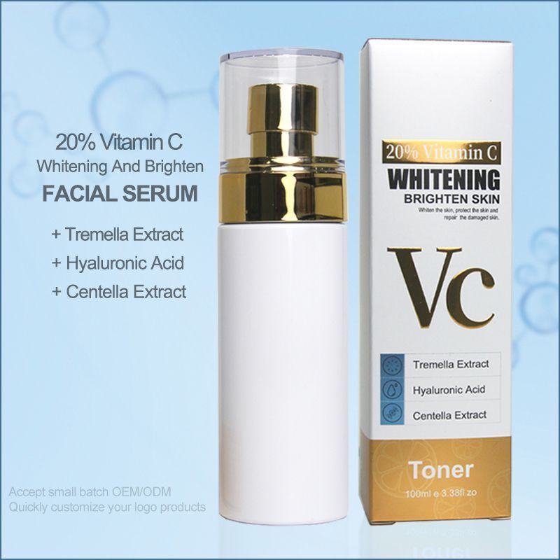 Face skin care toner vitamin c beauty products private label dark spots eraser very Effective skin whitening toner