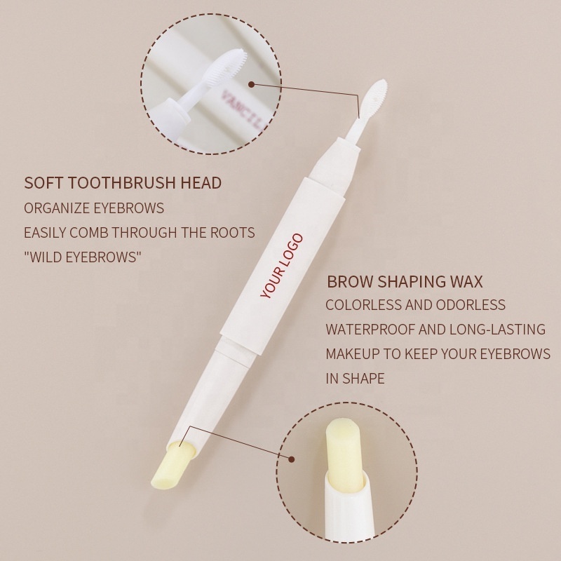 Shaping eye brow balm pencil Customized styling eyebrow pencil brow crayon wax pen private label wholesale