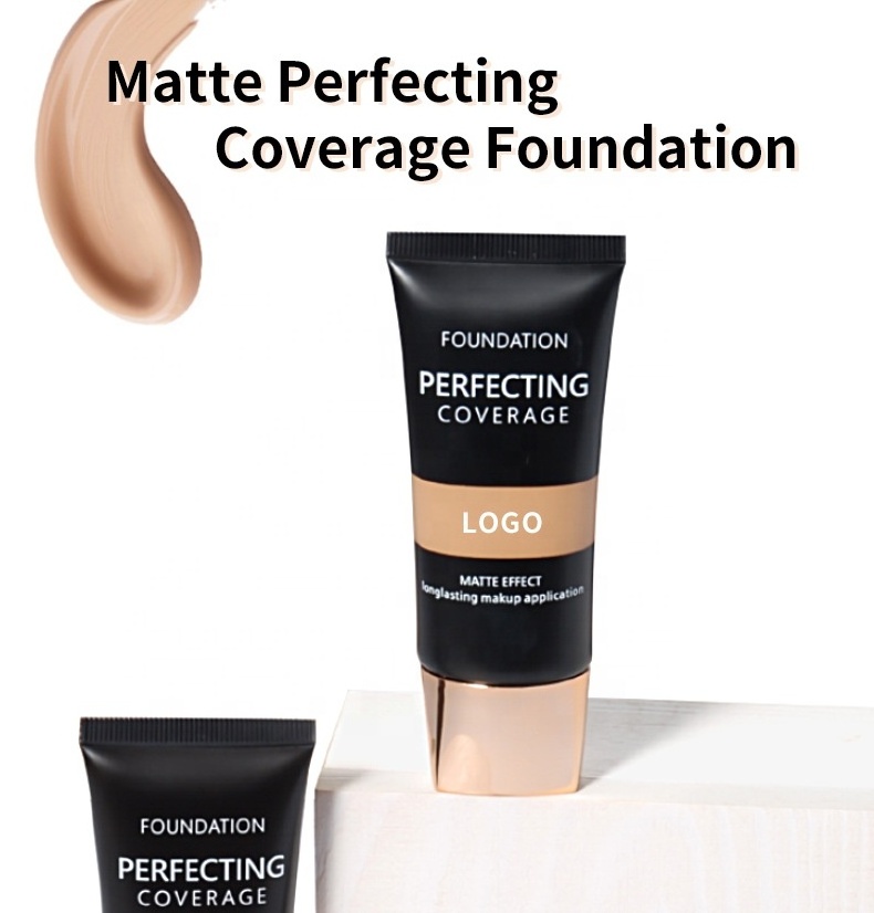 Face Makeup Cosmetics 14 Colors Private Label Waterproof Liquid Matte Foundation Long Lasting Foundation