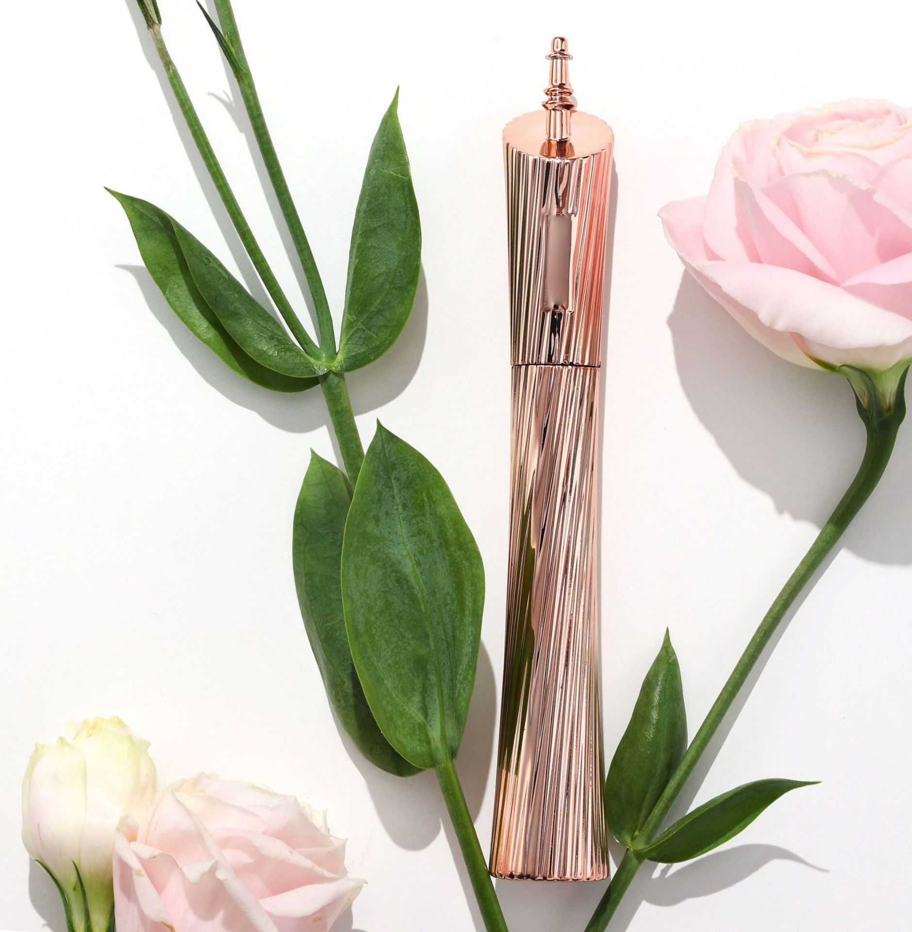 rose gold wholesale curling vegan organic waterproof thick volume 4D silk fiber private label mascara