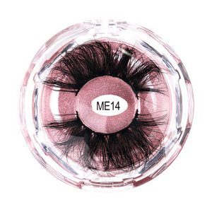 Wholesale 100% Real mink lash extensions Eyelashes Private label 5D fluffy vegan mink Cotton Band Eyelashes