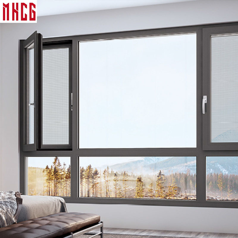 MHCG Aluminium Windows Soundproof Durable Aluminum Fenster Doors and Windows