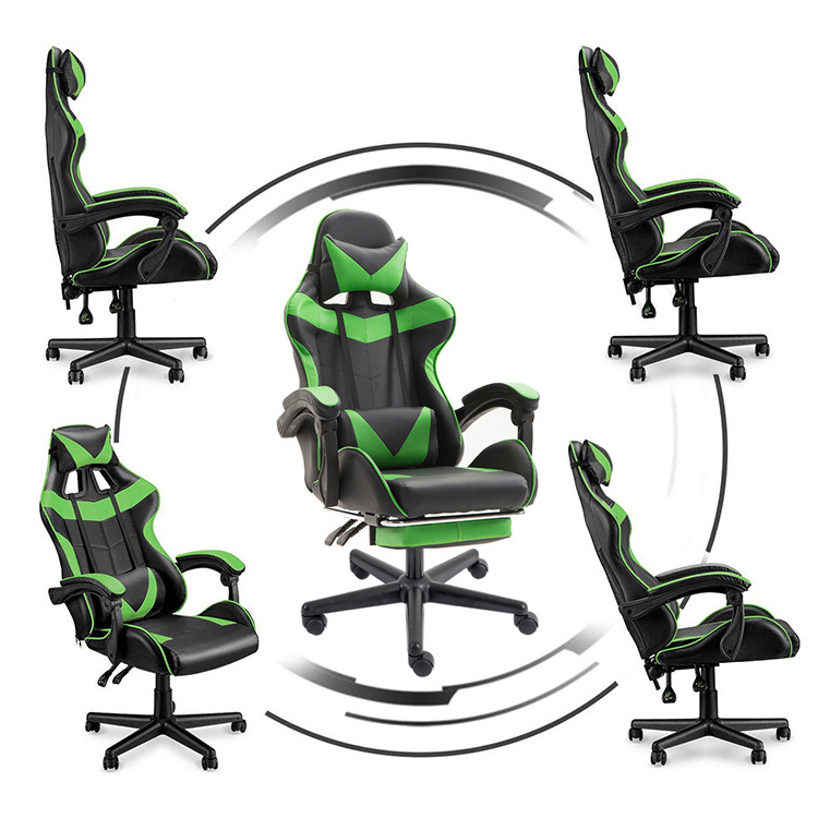 Indoor Zero Gravity Ergonomic Siting Sillas Gamer Pu Racing Gaming Chair with Lights and Speakers