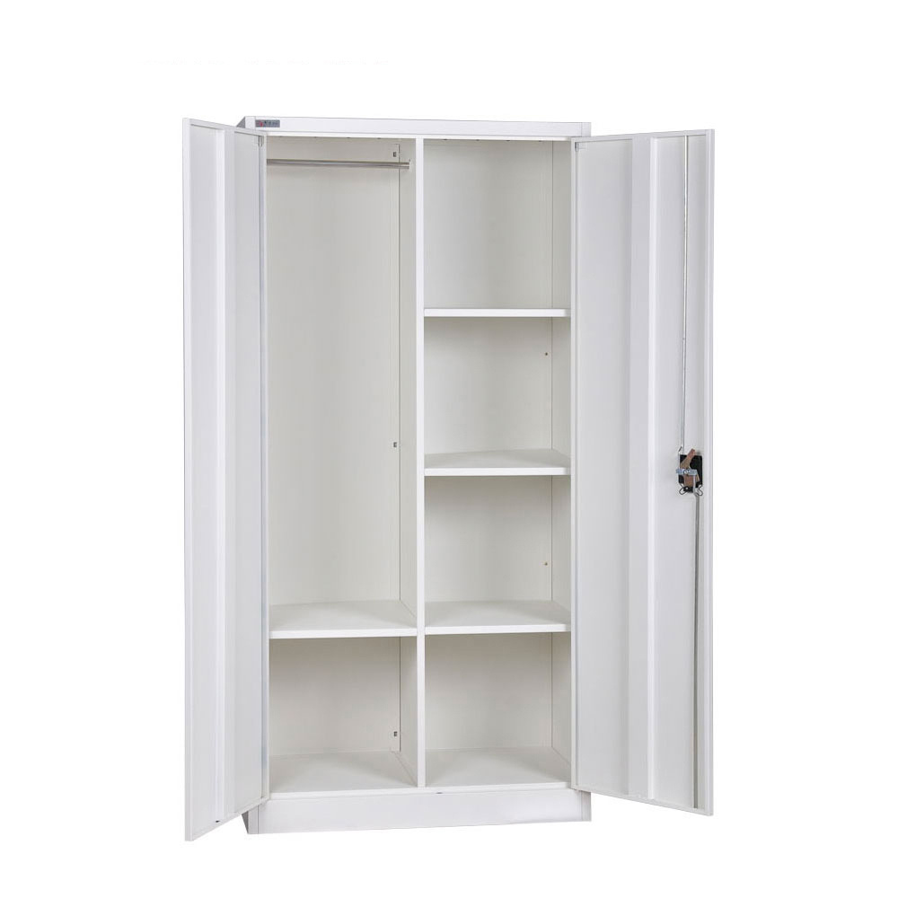 High Quality Multi-function  Design Bedroom Metal Wardrobe Closet With Clothes Hanger Rod