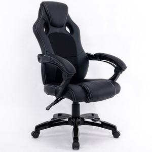 Hot selling Glod Adjustable hight Reclining PU Leather PC Computer Gaming Racing Seat Chair