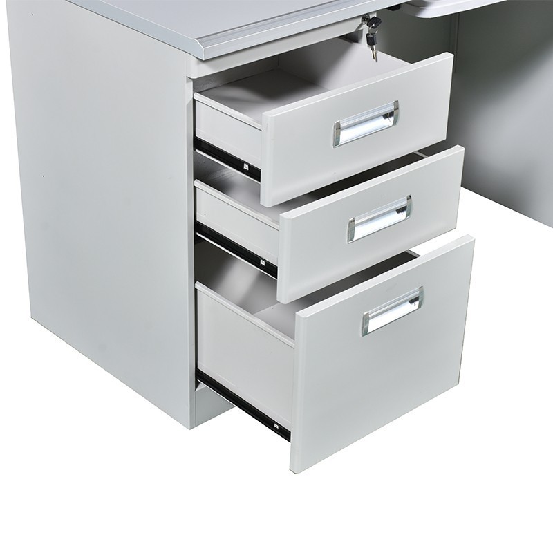 Computer Desk Study Table With Drawers modern lock  office furniture