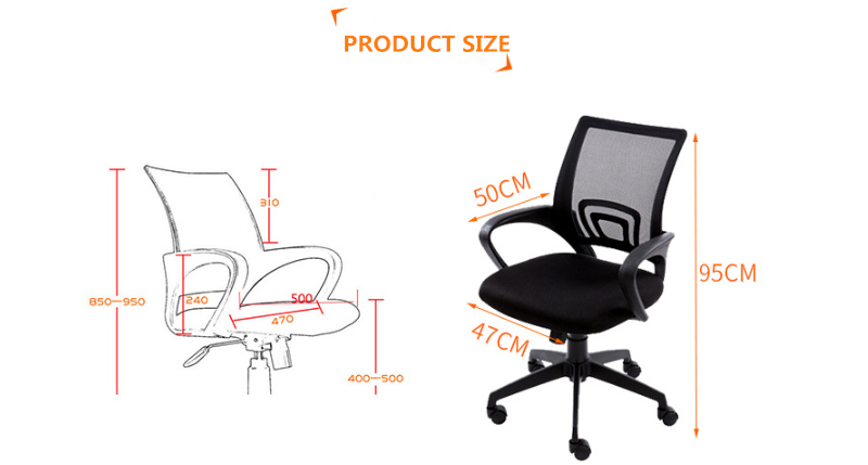 Ergonomic Swivel Mid-back Executive Cheap Computer Office Mesh Chair for Wholesale Office Furniture Home Office Funiture Modern