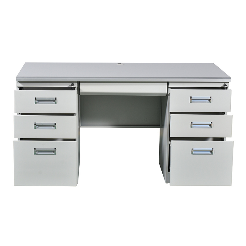 Computer Desk Study Table With Drawers modern lock  office furniture