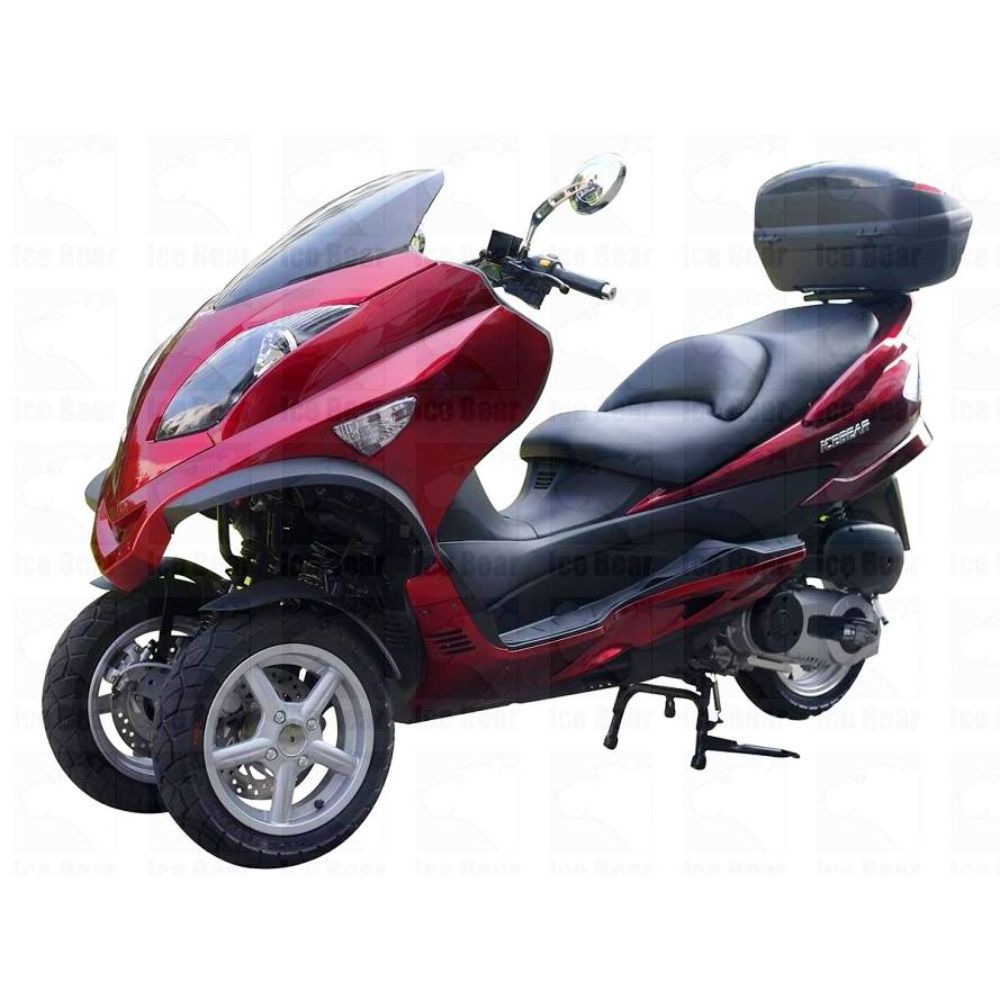 300cc Reverse Trike Water Cooled Engine Front Disc Rear Disc Brakes Aluminum Front Wheel 12 Rear Wheel 13 a