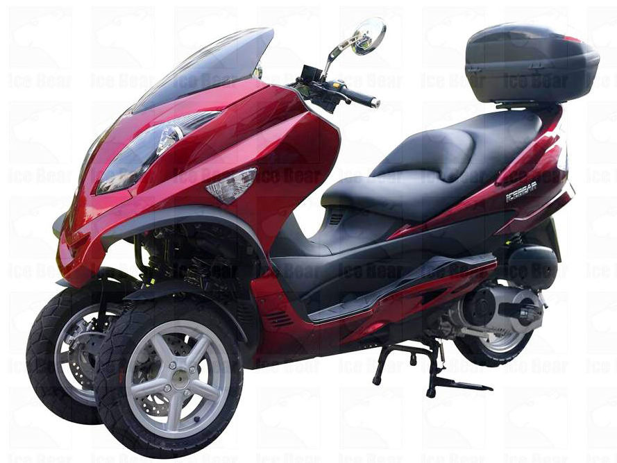 300cc Reverse Trike Water Cooled Engine Front Disc Rear Disc Brakes Aluminum Front Wheel 12 Rear Wheel 13 a