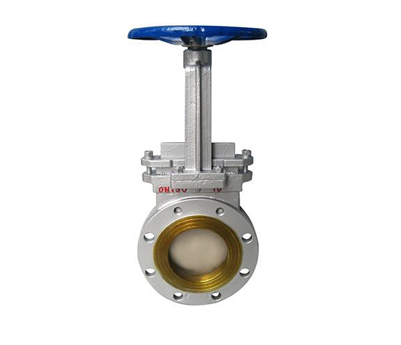 Nuzhuo Pneumatic Rising Stem Type Knife Gate Valve WCB Stainless Steel Cast Iron Gate Valve High Quality Control Valve