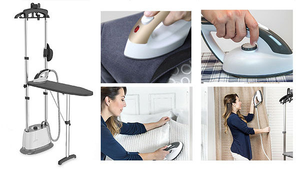 Nvision Full Size Garment Steamer for Clothes Hanging Garment ironing board Professional Garment Steam and Press Steam Iron