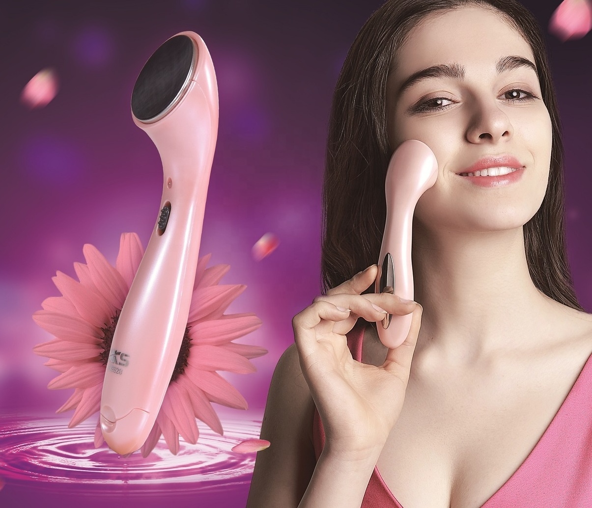 Support Sample Chinese packaging galvanic ion beauty skin care machine facial massager machine