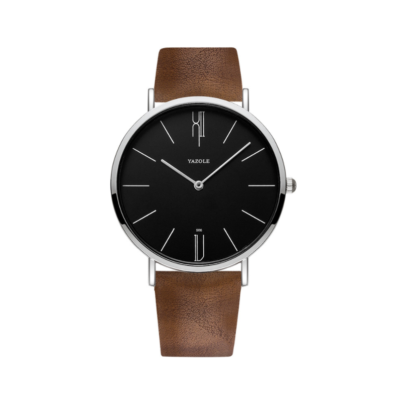 YAZOLE 506 Tik Tok Reloj Luxury Business Men Watch Brand Quartz Minimalist Simple Leather watches for men smart