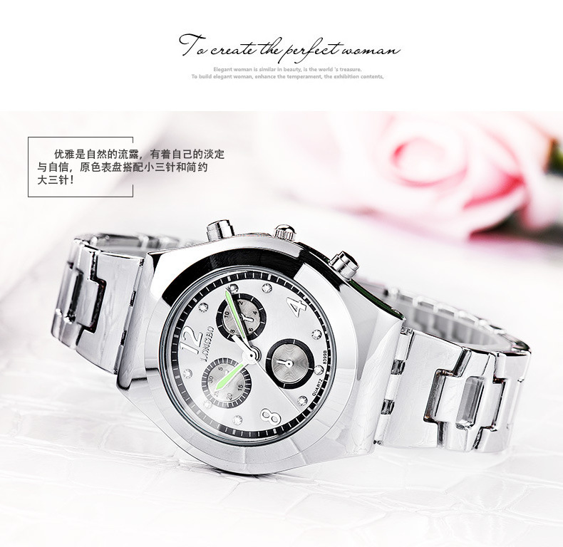 LONGBO 8399 Ladies Quartz Watch Fashion Stainless Steel Luxury Brand Watch