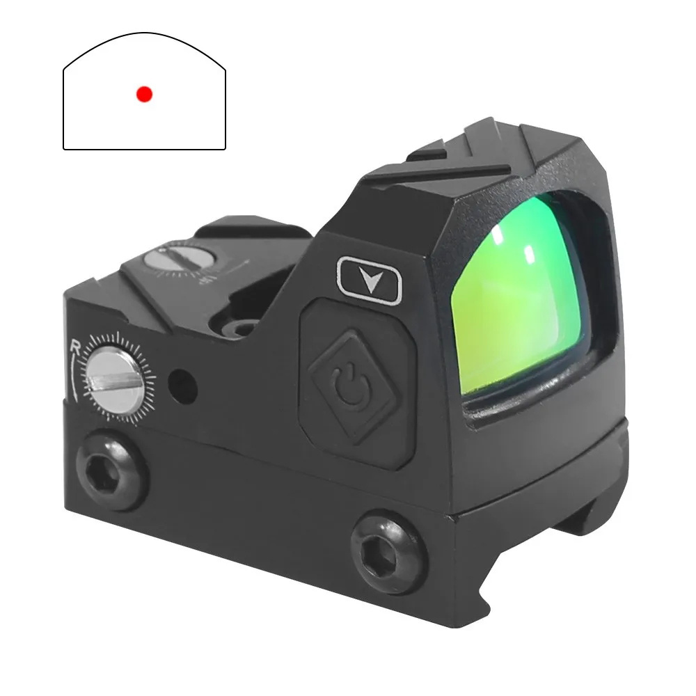 Best Mini Reflex Red Dot Sight  with 12 Brightness Levels Low Power Consumption Scope Accessories