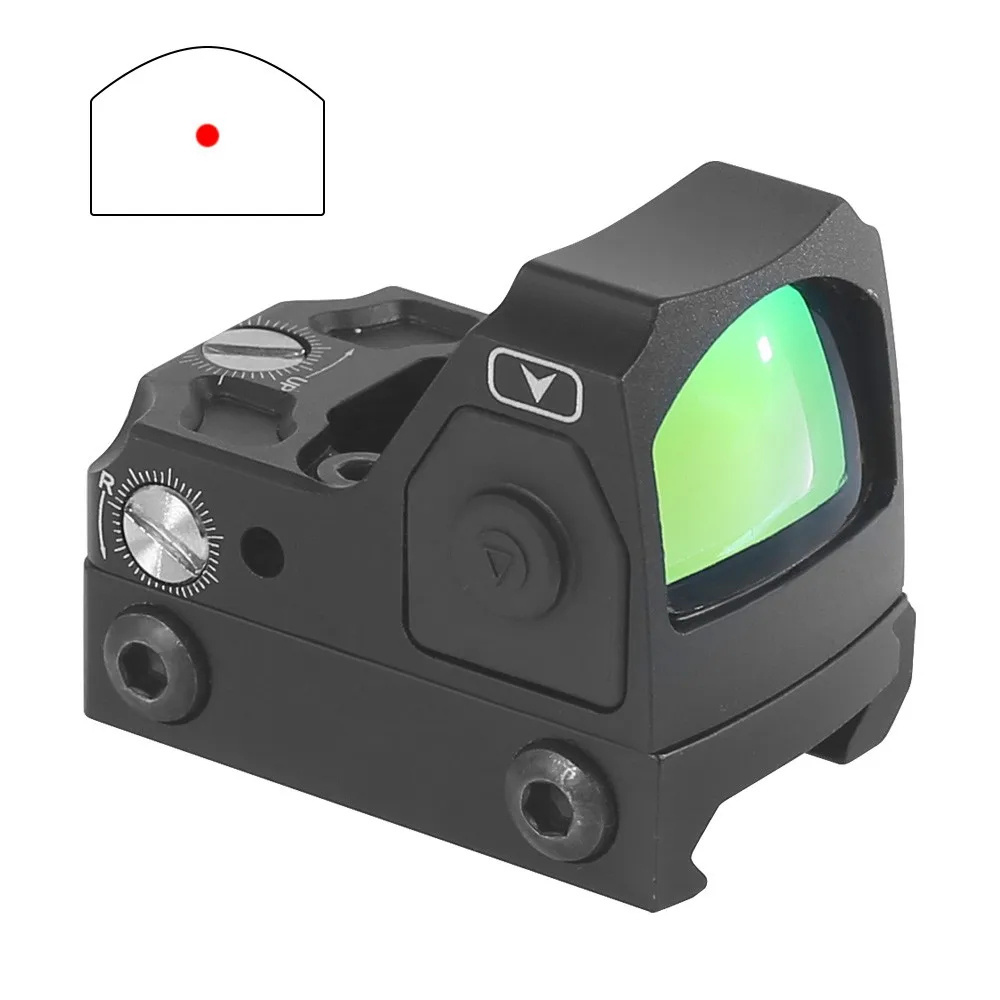 Best Mini Reflex Red Dot Sight  with 12 Brightness Levels Low Power Consumption Scope Accessories