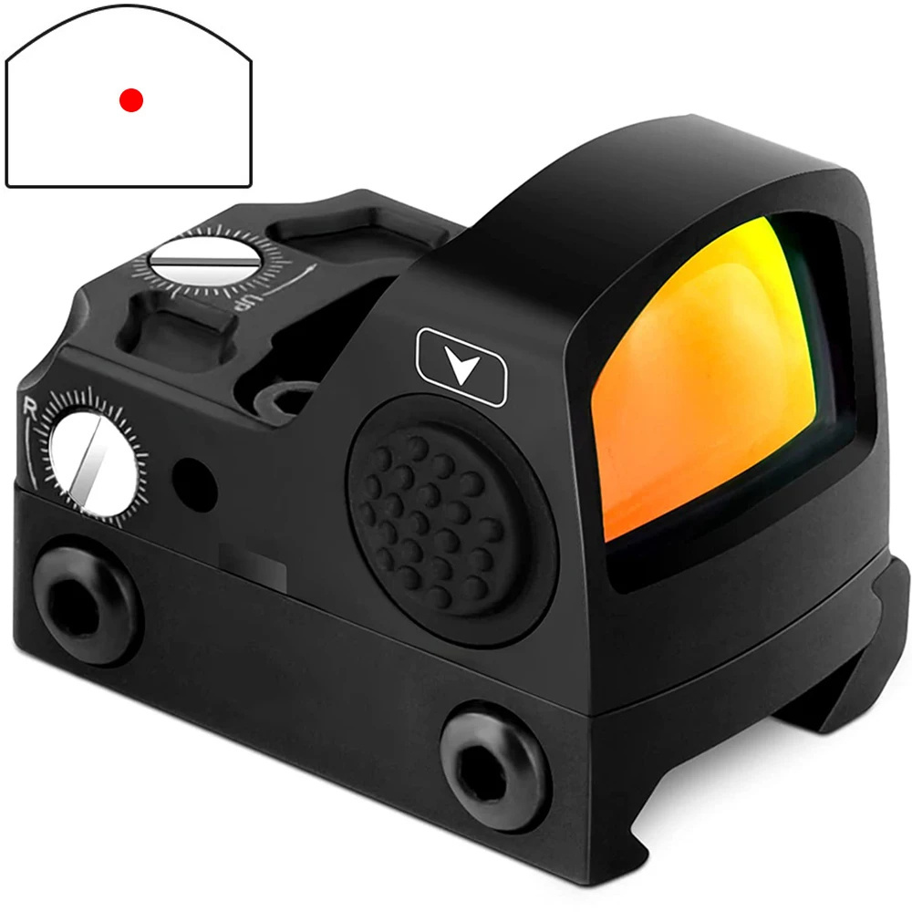 Best Mini Reflex Red Dot Sight  with 12 Brightness Levels Low Power Consumption Scope Accessories