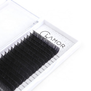 Velvet super mink black Individual eyelashes extensions 0.07 C CC D curl volume lashes custom glue in Vietnam professional