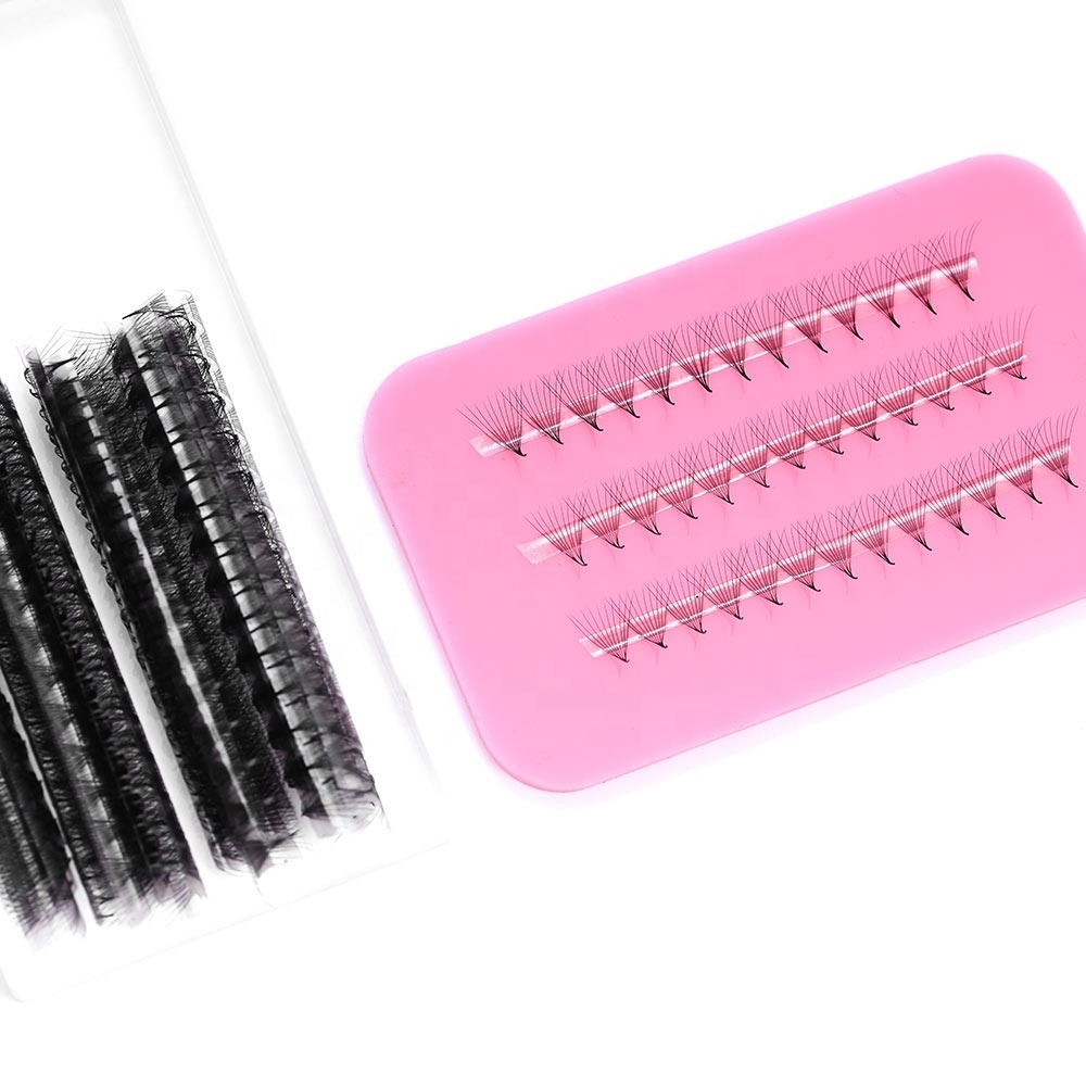 Private Labelbulk premade fans 5d ultra russian volume lashes private label silk lashes volume lash tray individual  natural