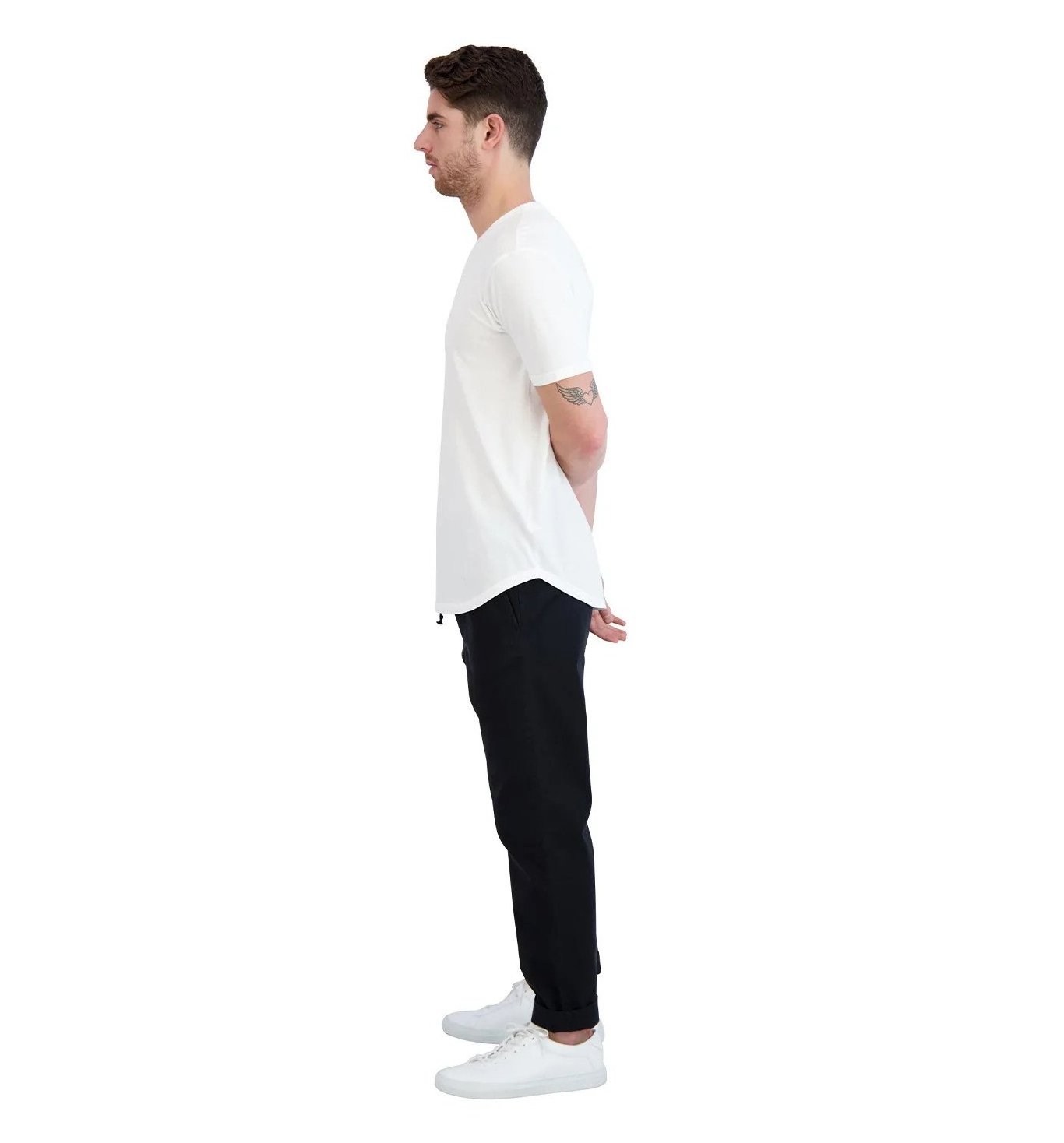 Wholesale Custom 100% Cotton Men  Plain White o-neck T Shirt