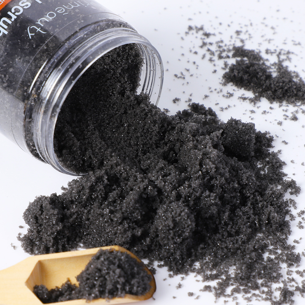 OEM Custom Face Shower Scrub Skin Exfoliant Skin Care Deep Cleansing Whitening Organic Vegan Natural Charcoal Body Scrub