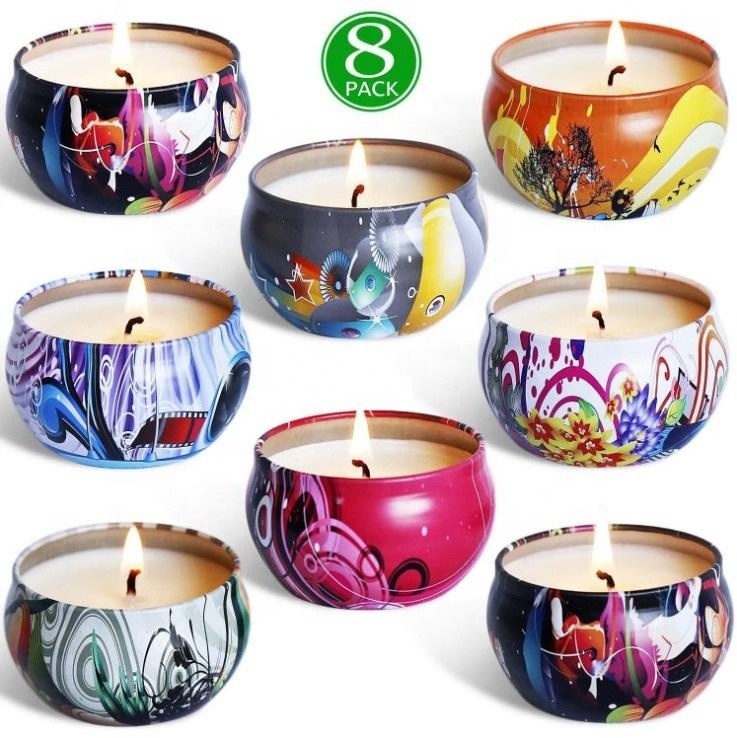 supplies custom wholesale candle gift set luxury fragrance smokeless private label aroma natural soy wax scented candles