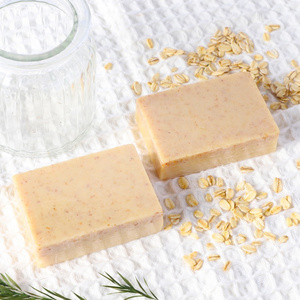 Manufacturers Wholesale Face Cleanser Lightening Body Wash Cleansing Skincare Unscented Handmade Oatmeal Natural Bar Soap