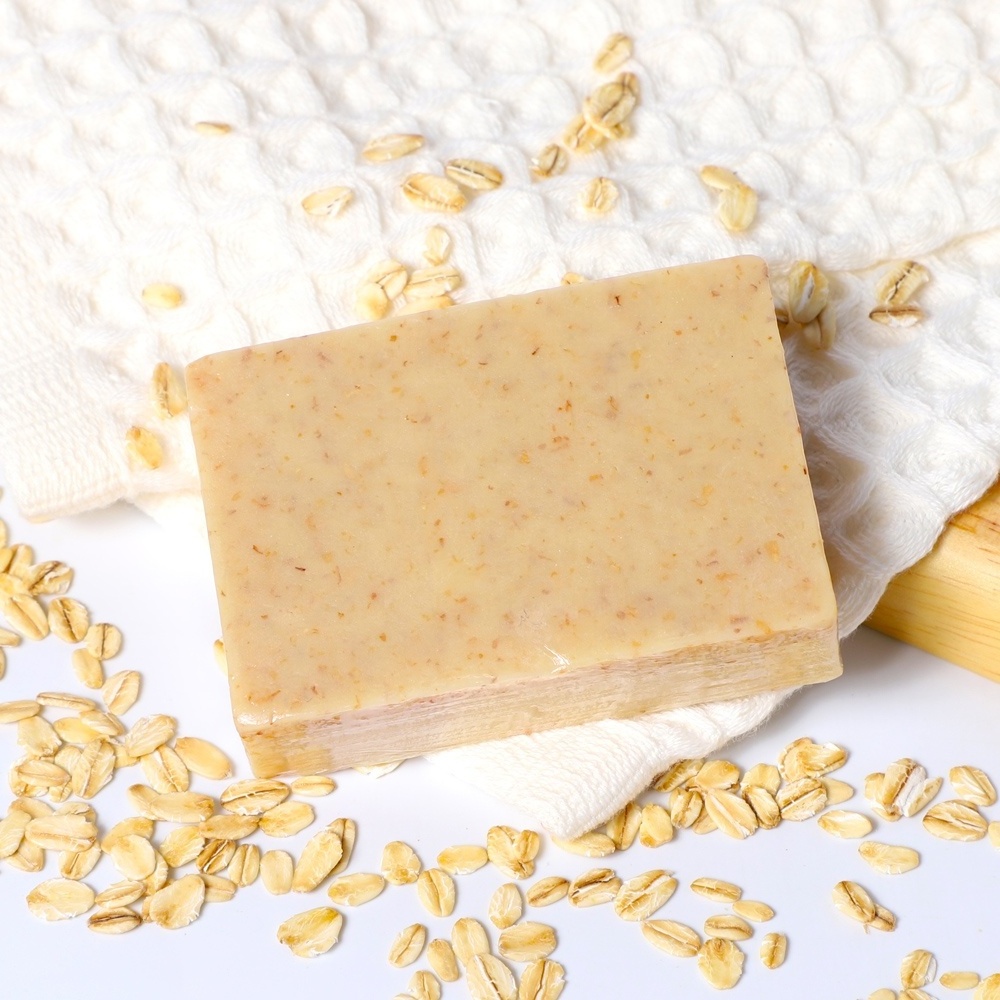 Manufacturers Wholesale Face Cleanser Lightening Body Wash Cleansing Skincare Unscented Handmade Oatmeal Natural Bar Soap