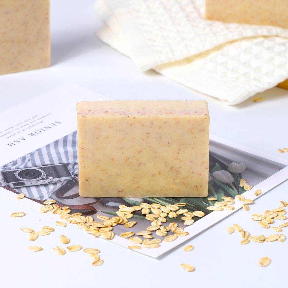 Manufacturers Wholesale Face Cleanser Lightening Body Wash Cleansing Skincare Unscented Handmade Oatmeal Natural Bar Soap