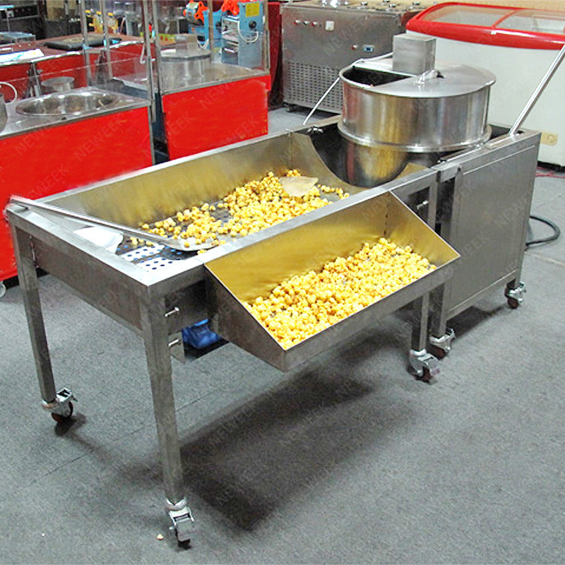 NEWEEK lpg gas snack making popcorn caramel mixer machine