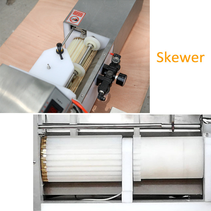 NEWEEK automatic satay skewer shish kebab making machine price