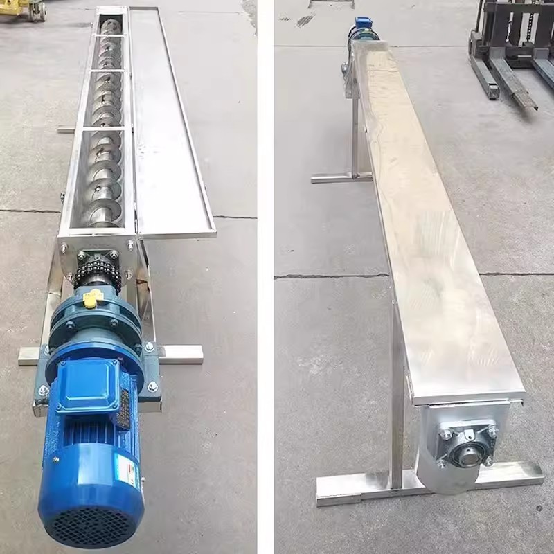 NEWEEK Best selling screw auger feeder conveyor with hopper rice hopper screw conveyor small screw feeder