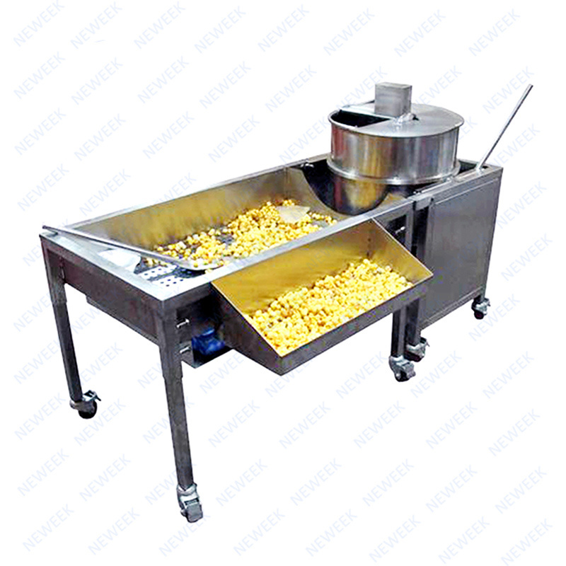 NEWEEK lpg gas snack making popcorn caramel mixer machine