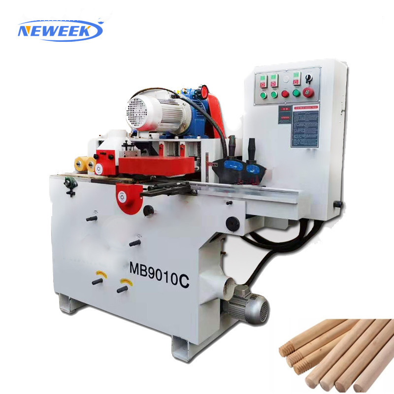 NEWEEK industrial Automatic high speed wooden shovel handle round wood rod Broom wood stick making machine